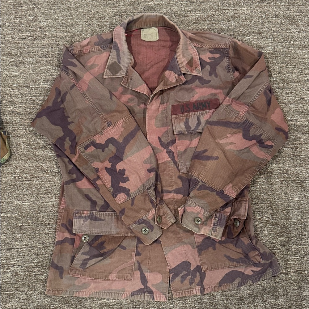 Vintage Camouflage Military Jacket